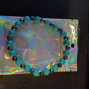 Black and blue bracelet